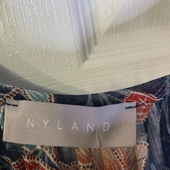 Nyland Women's Fairycore Tiered Maxi Dress Size L NEW Lyric Flutter Sleeves Boho - Picture 7 of 13